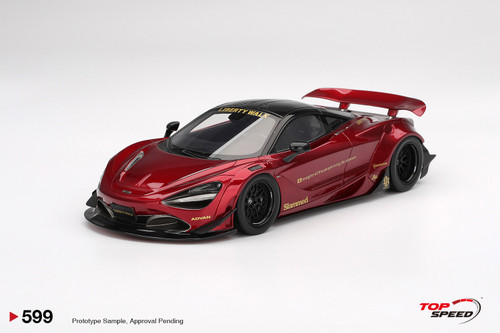 1/18 Top Speed McLaren 720S LB☆Works Gem Red Car Model