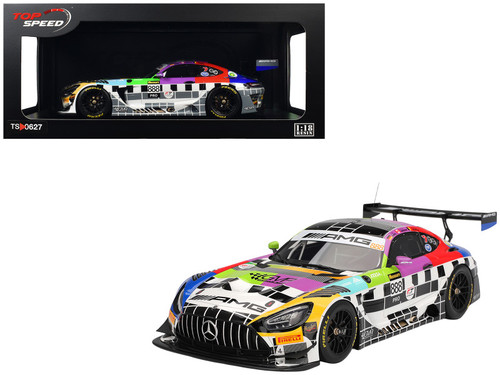1/18 Top Speed 2025 Mercedes-AMG GT3 #888 Mercedes-AMG Team GMR Meguiar´s Bathurst 12 Hour Car Model