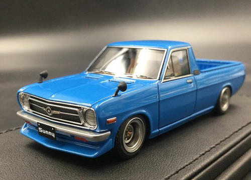 1/18 IG Ignition Model Nissan Sunny Truck Long (B121) Gun Metallic