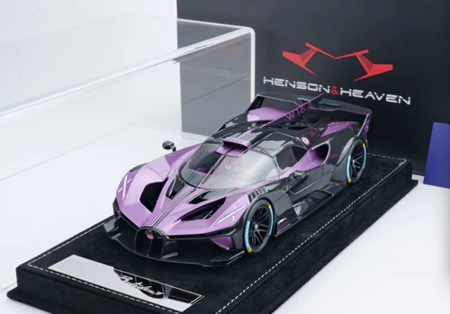 1/18 HH Model Bugatti Bolide (Delo Voliet Purple & Carbon Black) Car Model