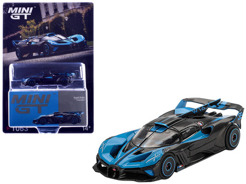 1/64 Mini GT Bugatti Bolide Presentation (Blue) Diecast Car Model