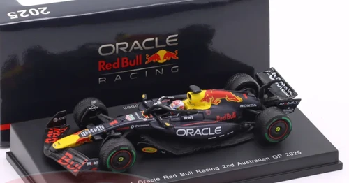 1/64 Spark Red Bull Racing RB21 No.1 Oracle Red Bull Racing 2nd Australian GP 2025 Max Verstappen Car Model