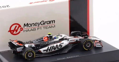 1/64 Spark Haas VF-25 No.87 MoneyGram Haas F1 Team 8th Chinese GP 2025 Oliver Bearman Car Model