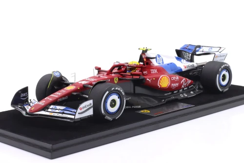 1/18 Looksmart 2025 Formula 1 Ferrari SF-25 Miami GP 2025 #44 Lewis Hamilton Car Model
