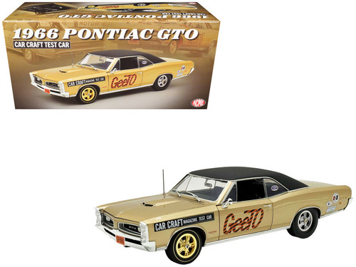 ❇いー❇ 1/18 ACME 1966 Pontiac GTO Car Craft Test Car Diecast Car Model