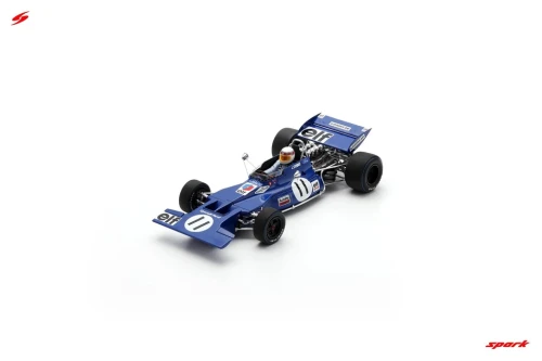 1/18 Spark Tyrrell 003 No.11 Winner Monaco GP 1971 Jackie Stewart Car Model