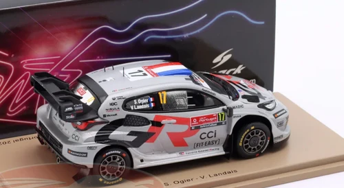 1/43 Spark TOYOTA GR Yaris Rally1 No.17 TOYOTA GAZOO RACING WRT Winner Rally Portugal 2025 S. Ogier – V. Landais Car Model