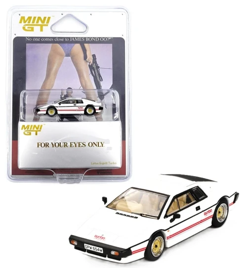 1/64 Mini GT Lotus Esprit Turbo (White) "For Your Eyes Only" 007 Diecast Car Model