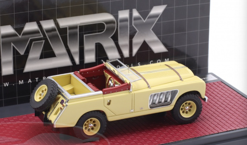 1/43 Matrix 2008 Land Rover 109 Bell Aurens Longnose Open Top (Beige) Car Model