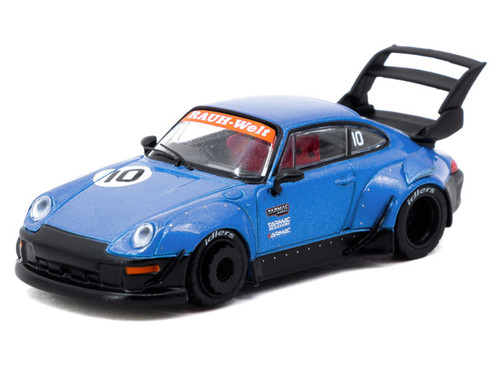 1/64 Tarmac Works Porsche 911 RWB 993 (Blue) Tarmac Works 10th Anniversary Diecast Car Model