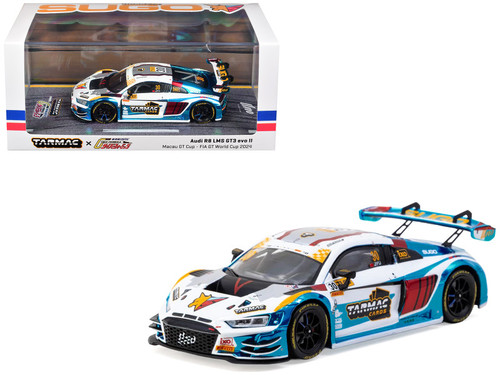 1/43 Tarmac Works 2024 Audi R8 LMS GT3 Evo II Macau GT Cup 2024 Uno Racing James Yu Car Model
