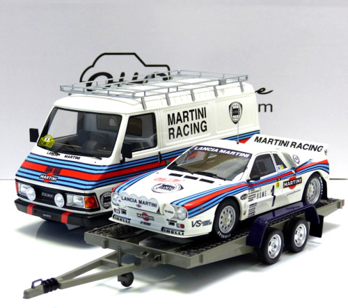 1/18 OTTO 3-Car Set Rallye Monte Carlo 1983 Fiat 242 & Lancia 037