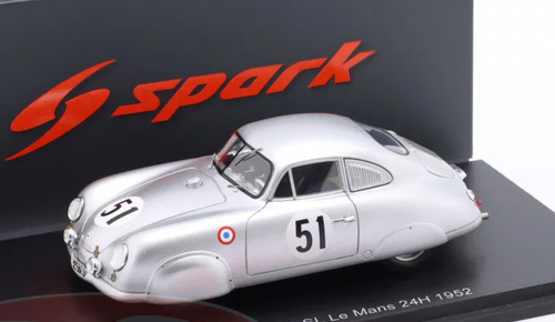 1/43 Spark Porsche 356 No.51 24H Le Mans 1952 F. Huschke o Hanstein - P. Mueller Car Model