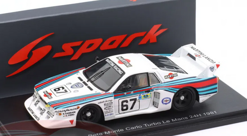 1/43 Spark Lancia Beta Montecarlo Turbo No.67 24H Le Mans 1981 B. Gabbiani - E. Pirro Car Model