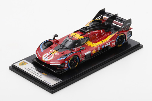 1/43 Looksmart 2025 Ferrari 499P #51 3rd 24h LeMans Ferrari AF Corse Antonio Giovinazzi, Alessandro Pier Guidi, James Calado Car Model