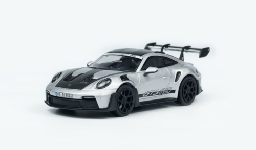 1/64 Minichamps 2024 Porsche 911 (992) GT3 RS Weissach Package (Silver) Diecast Car Model