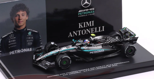 1/64 Minichamps Mercedes-AMG Petronas F1 W16 E Performance #12 Andrea Kimi Antonelli 3rd Place Canada GP Diecast Car Model