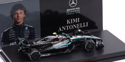 1/64 Minichamps Mercedes-AMG Petronas F1 W16 E Performance #12 Andrea Kimi Antonelli 3rd Place Canada GP Diecast Car Model