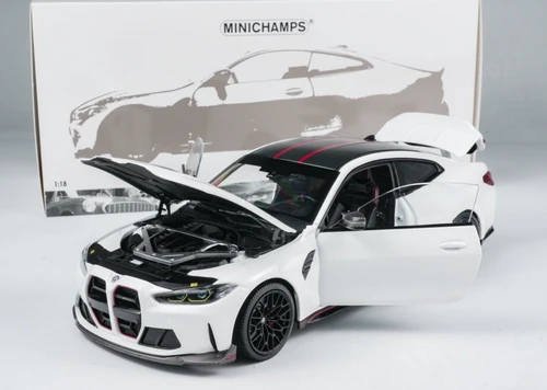 1/18 Minichamps BMW M4 CSL G82 (White) Diecast Car Model