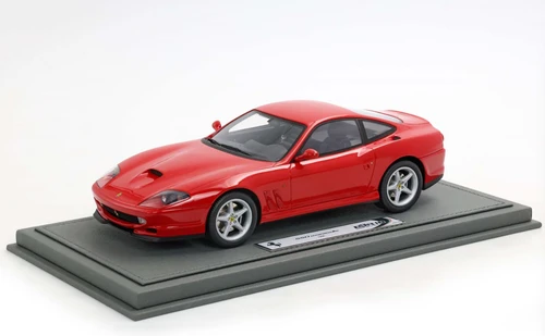 1/18 BBR 1996 Ferrari 550 Maranello (Rosso Corsa Red with Black Interior) Car Model