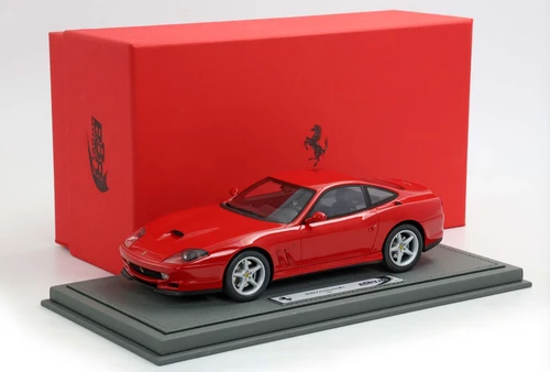 1/18 BBR 1996 Ferrari 550 Maranello (Rosso Corsa Red with Black Interior) Car Model