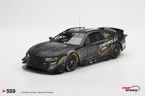 1/18 Top Speed NASCAR Next Gen Garage 56 Chevrolet Camaro ZL1 #24 Hendrick Motorsports Test Car Car Model