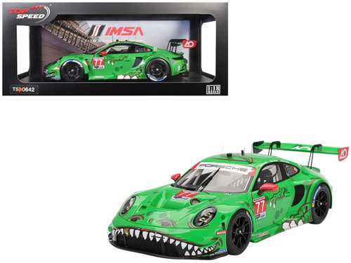 1/18 Top Speed 2024 Porsche 911 GT3 R #77 AO Racing 2024 IMSA Road