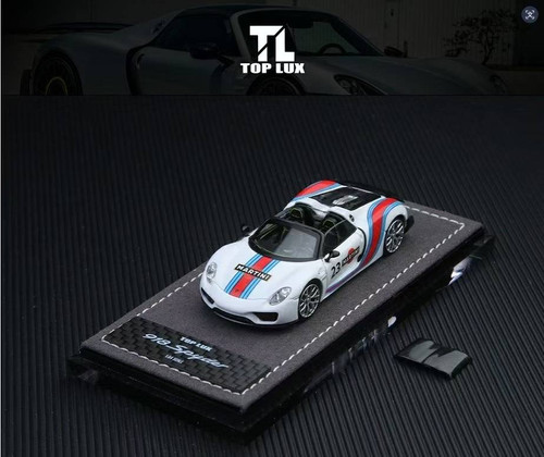 1/64 Top Lux Porsche 918 Spyder (Silver) Diecast Car Model