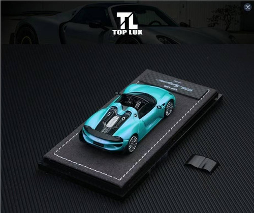 1/64 Top Lux Porsche 918 Spyder (Metallic Red) Diecast Car Model