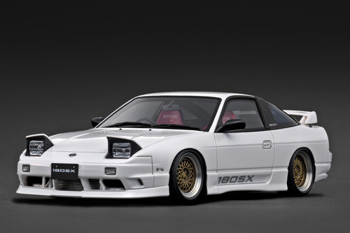 1/18 IG Ignition Model Nissan 180SX TYPE X (RPS13) (Black) Car