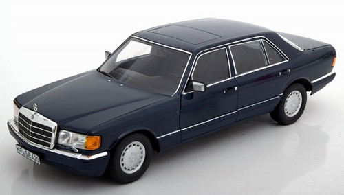 1/18 Norev 1989 Mercedes-Benz 560 SEL W126 (Black) Diecast Car 