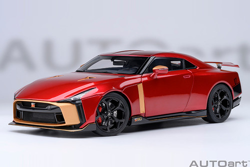 1/18 AUTOart Nissan GT-R50 By Italdesign (Metallic Red & Gold) Car