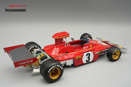 1/18 Tecnomodel Ferrari 312B3-73 1973 Italy GP Driver: Jacky Ickx Limited Edition Car Model
