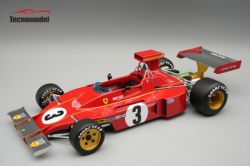 1/18 Tecnomodel Ferrari 312B3-73 1973 Italy GP Driver: Jacky Ickx Limited Edition Car Model