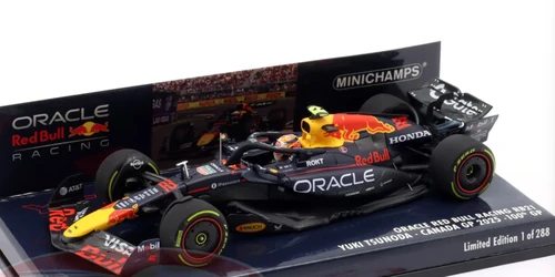 1/43 Minichamps 2025 Formula 1 Oracle Red Bull Racin RB21 100th GP Canada GP #22 Yuki Tsunoda Car Model