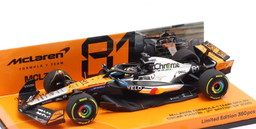 1/43 Minichamps 2025 Formula 1 McLaren F1 Team MCL39 2nd Place British GP #81 Oscar Piastri Car Model