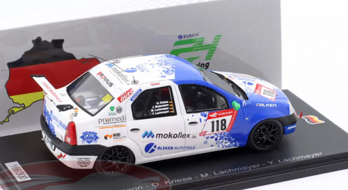 1/43 Spark 2022 Dacia Logan #118 24h Nürburgring Team SwiftWing Jürgen Bussmann, Oliver Kriese, Michael Lachmayer, Yannik Lachmayer Car Model