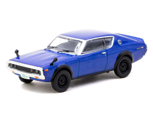 1/64 J Collection Nissan Skyline 2000GT-R KPGC110 (Blue Metallic) Diecast Car Model
