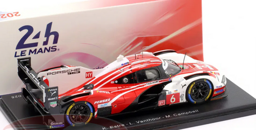 1/43 Spark Porsche 963 No.6 PORSCHE PENSKE MOTORSPORT 2nd Le Mans 24H 2025 K. Estre - L. Vanthoor - M. Campbell Car Model