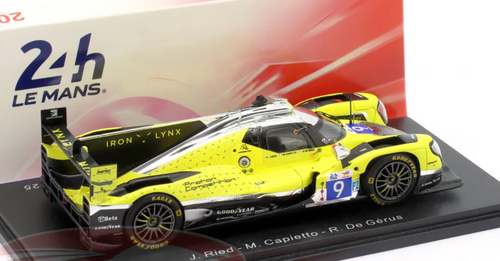 1/43 Spark Oreca 07 - Gibson No.9 IRON LYNX-PROTON Le Mans 24H 2025 J. Ried - M. Capietto - R. De Gérus Car Model