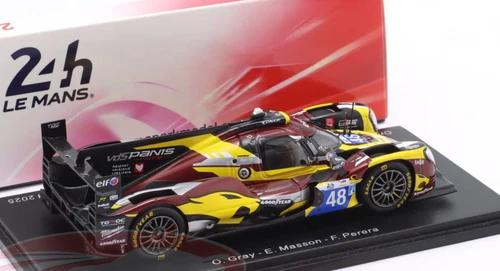 1/43 Spark Oreca 07 - Gibson No.48 VDS PANIS RACING 2nd LMP2 class Le Mans 24H 2025 O. Gray - E. Masson - F. Perera Car Model