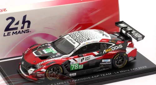 1/43 Spark Lexus RC F LMGT3 No.78 AKKODIS ASP TEAM Le Mans 24H 2025 A. Robin - J. Hawksworth - F. Gehrsitz Car Model