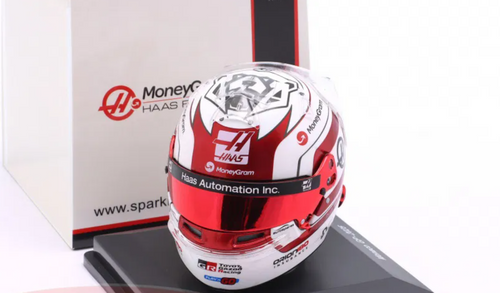 1/5 Spark MoneyGram Haas F1 Team - Ollie Bearman - Monaco GP 2025 Helmet Model