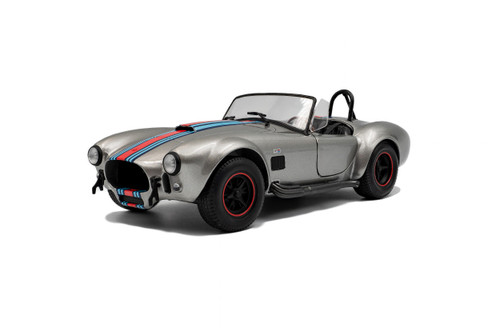 1/18 Solido 1965 Shelby Cobra 427 MKII M Racing Silver Diecast Car Model