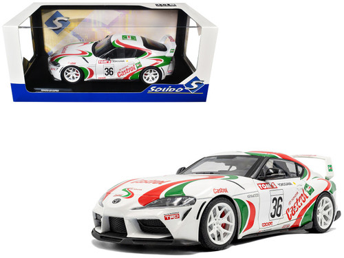 1/18 Solido 2024 Toyota GR Supra Toyota Racing Trubute White Diecast Car Model