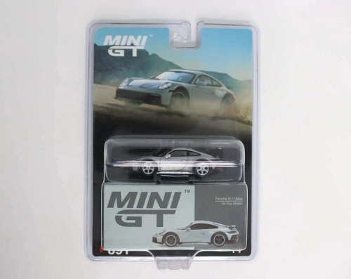 CHASE CAR 1/64 Mini GT Porsche 911 992 Dakar (Chrome Shiny Silver) Diecast Car Model