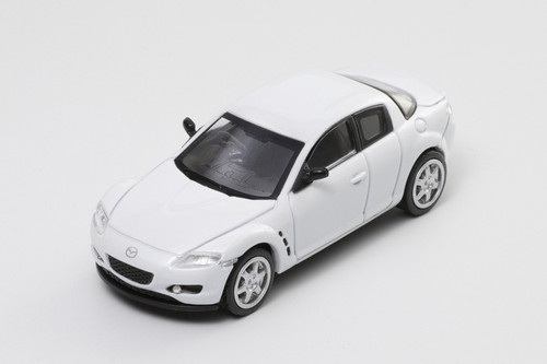 1/64 DCT Mazda RX-8 RX8 (Pearl White) Car Model - LIVECARMODEL.com