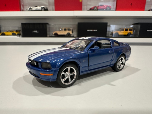 1/38 Kinsmart 2006 Ford Mustang GT with Stripes (Blue) Diecast Car Model