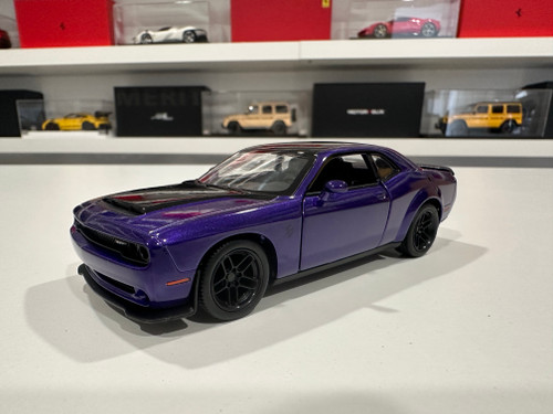 1/38 Kinsmart 2023 Dodge Challenger SRT Demon 170 (Purple) Diecast Car Model 1/38 Kinsmart 2023 Dodge Challenger SRT Demon 170 (Purple) Diecast Car Model