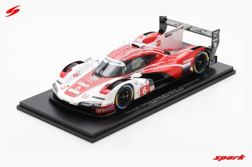 1/18 Spark Porsche 963 No.6 PORSCHE PENSKE MOTORSPORT 2nd Le Mans 24H 2025 K. Estre - L. Vanthoor - M. Campbell Car Model